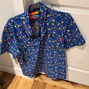 Chubbie's Size Medium Men's Fruit 1/4 button shirt